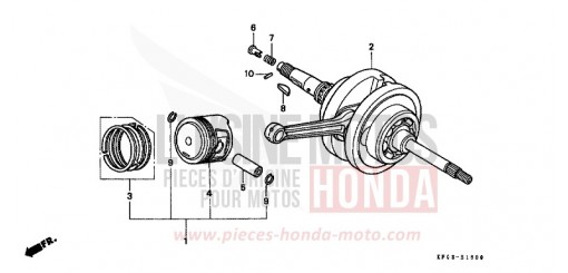 VILEBREQUIN/PISTON FES250W de 1998